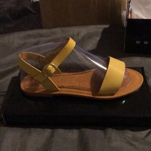 NEW!!! Mustard Yellow Sandals